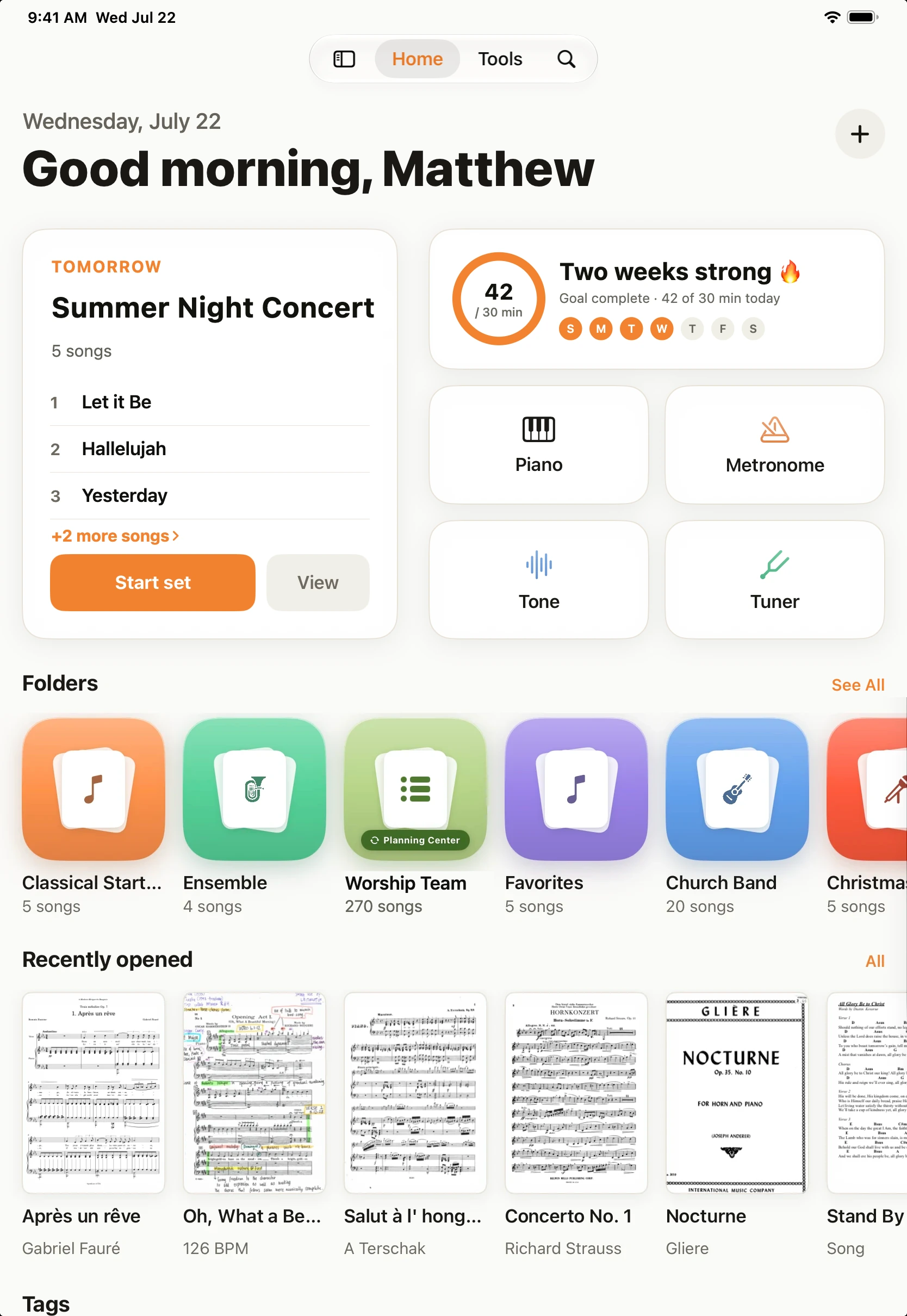 Music Folder: Sheet Music & Set List App for iPad & iPhone